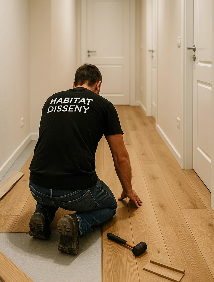 Hombre trabajando madera