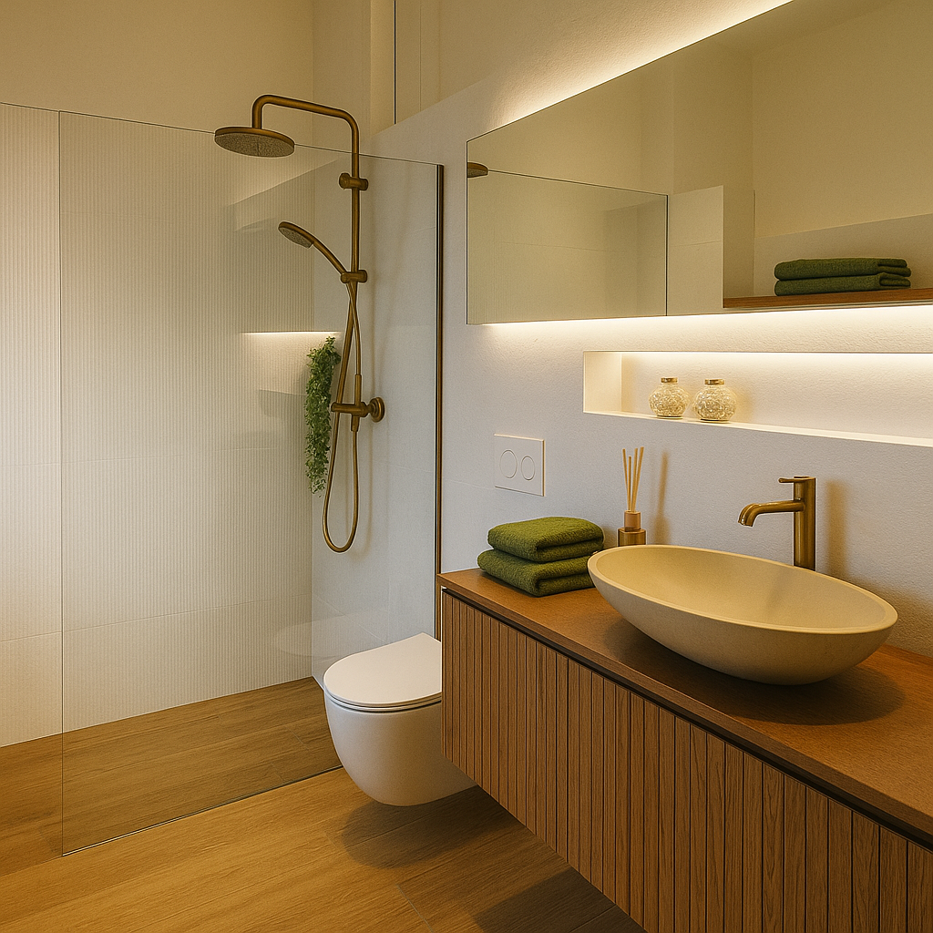 El propietario buscaba mucho más que un lugar para dormir; deseaba una experiencia de confort integral. Nos contactó con la necesidad de unificar tres espacios clave: la zona de descanso, el almacenamiento y el aseo, bajo un mismo concepto estético y funcional.